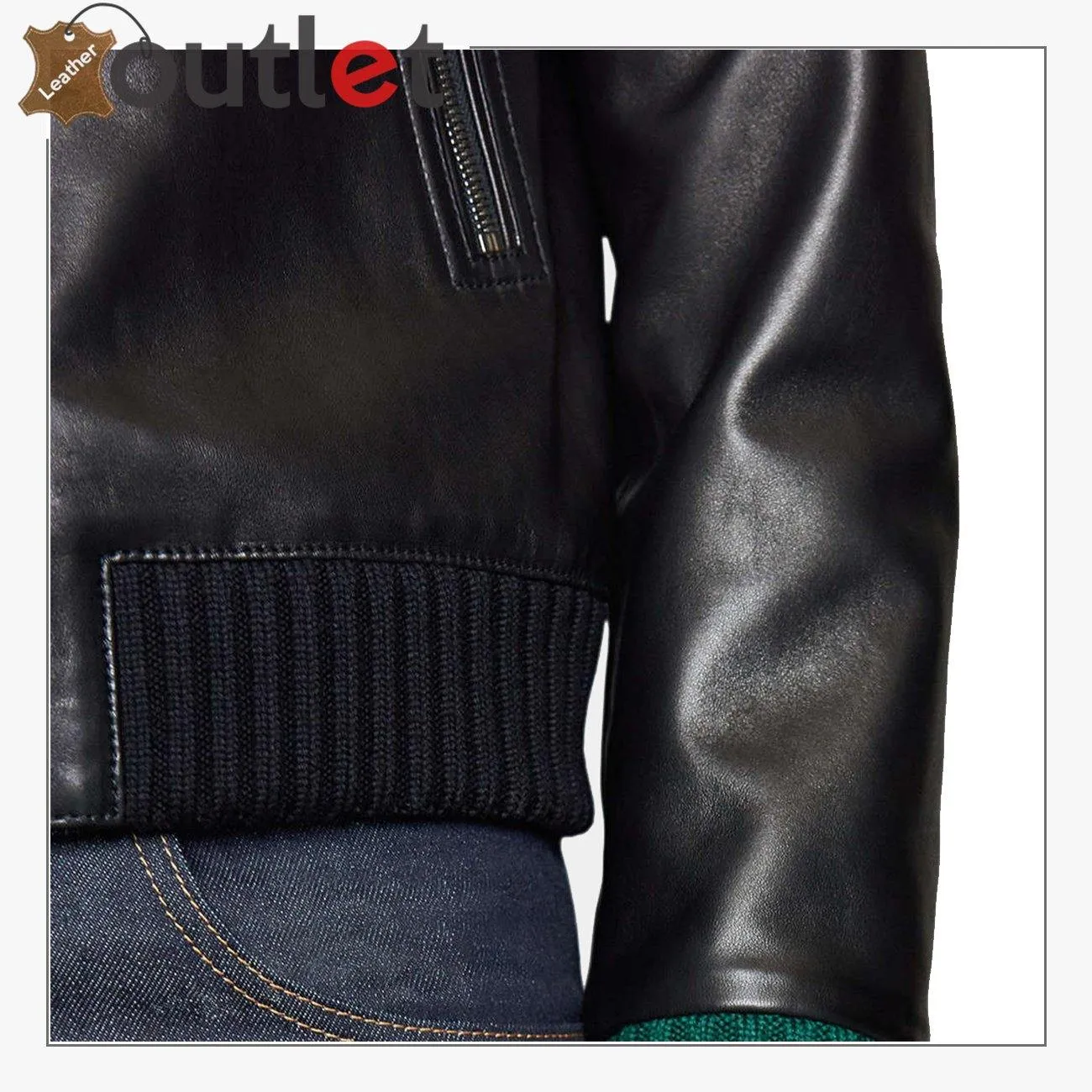Black Stylish Leather Jacket for Mens