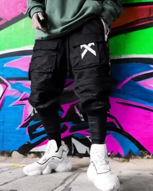 Black Techwear Cargo Pants |