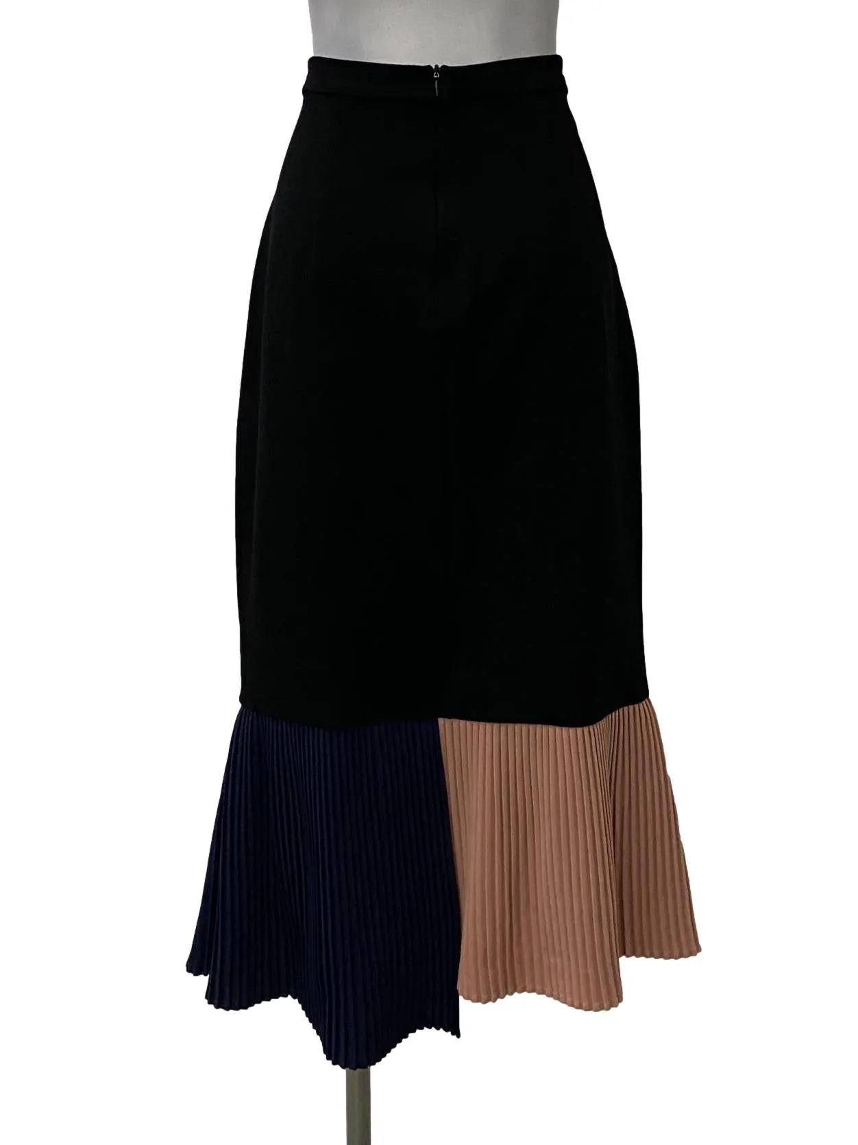 Black With Pink And Dark Blue Accent Skirt