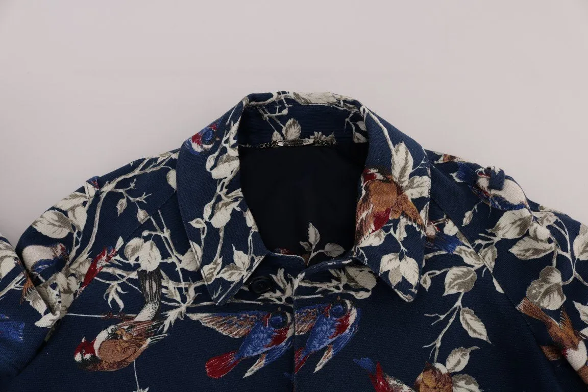 Blue Bird Cotton Trench Coat
