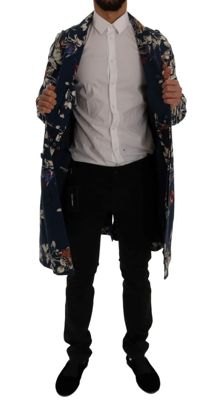 Blue Bird Cotton Trench Coat