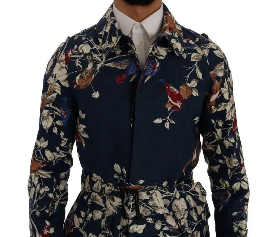 Blue Bird Cotton Trench Coat