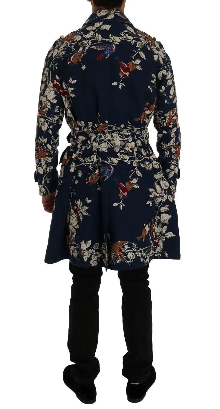 Blue Bird Cotton Trench Coat