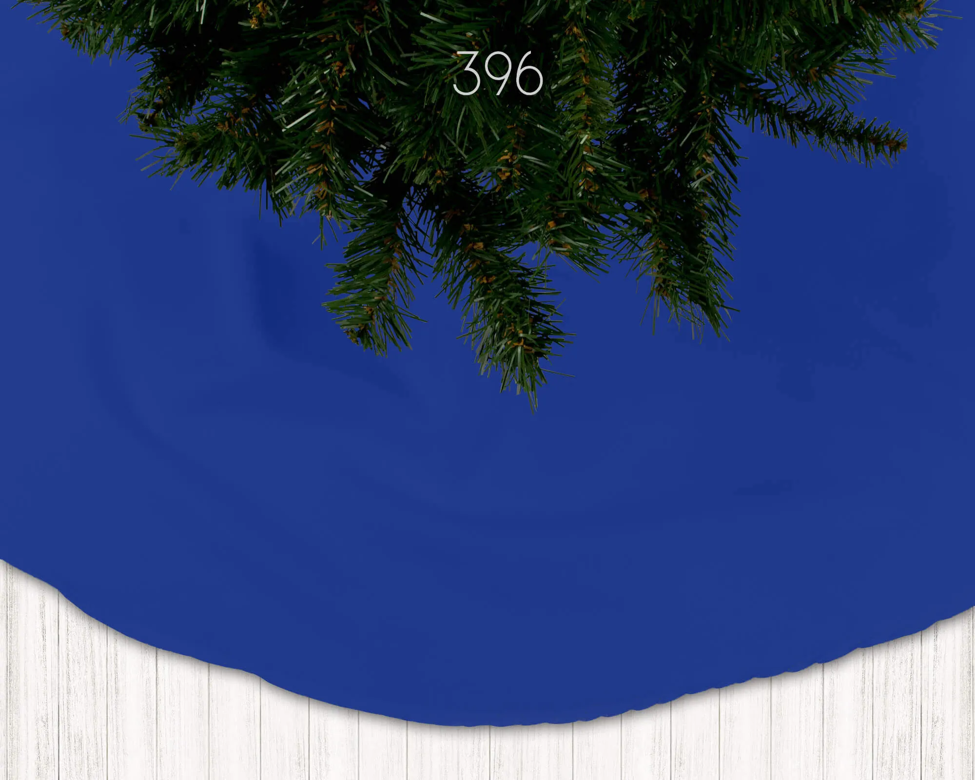 Bluebell, Cobalt, and Lapis Blue Holiday Christmas Tree Skirts