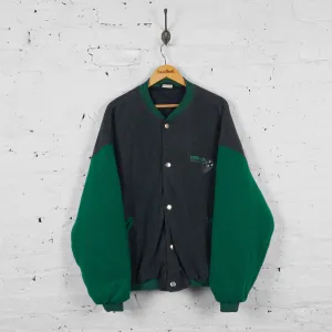 Borussia Monchengladbach BMG Football Fleece Bomber Jacket - Grey - XL