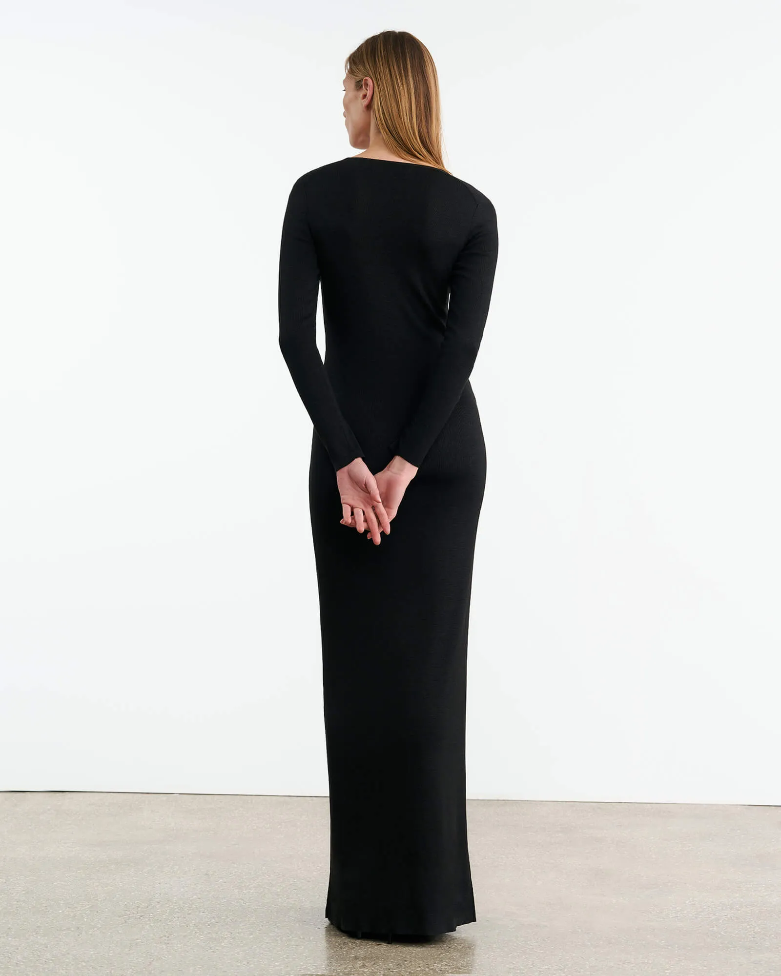 BOWIE SILK KNIT DRESS