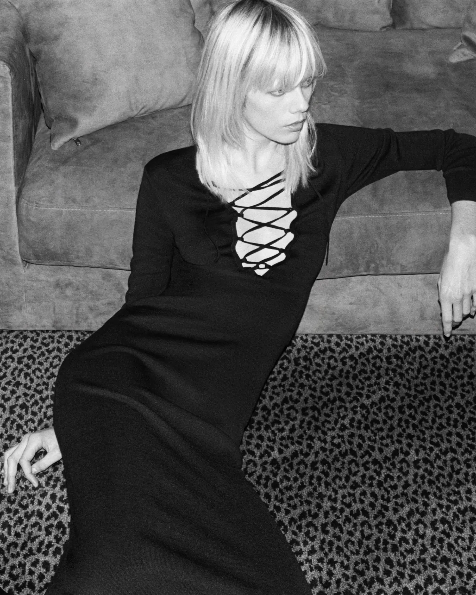 BOWIE SILK KNIT DRESS