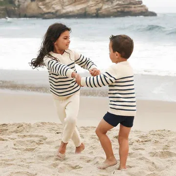 breton stripe knit sweater
