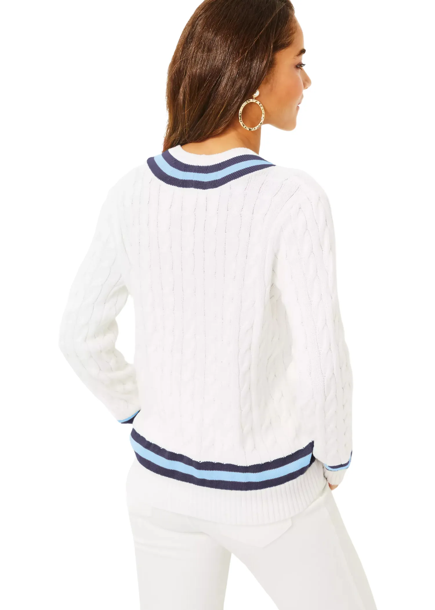 BROCKTON SWEATER - BONAIRE BLUE TIPPING