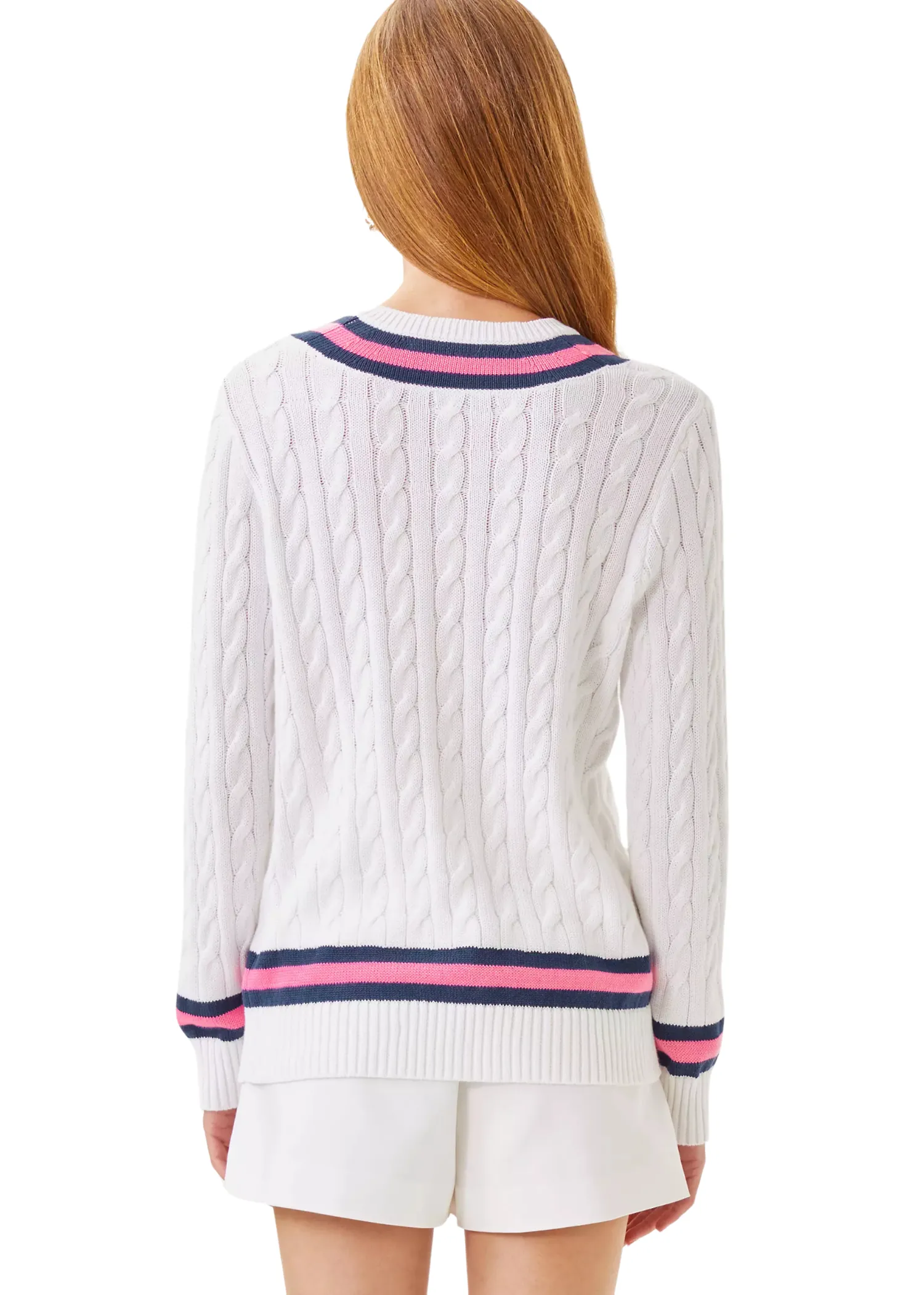 BROCKTON SWEATER - ROUSSEAU PINK TIPPING