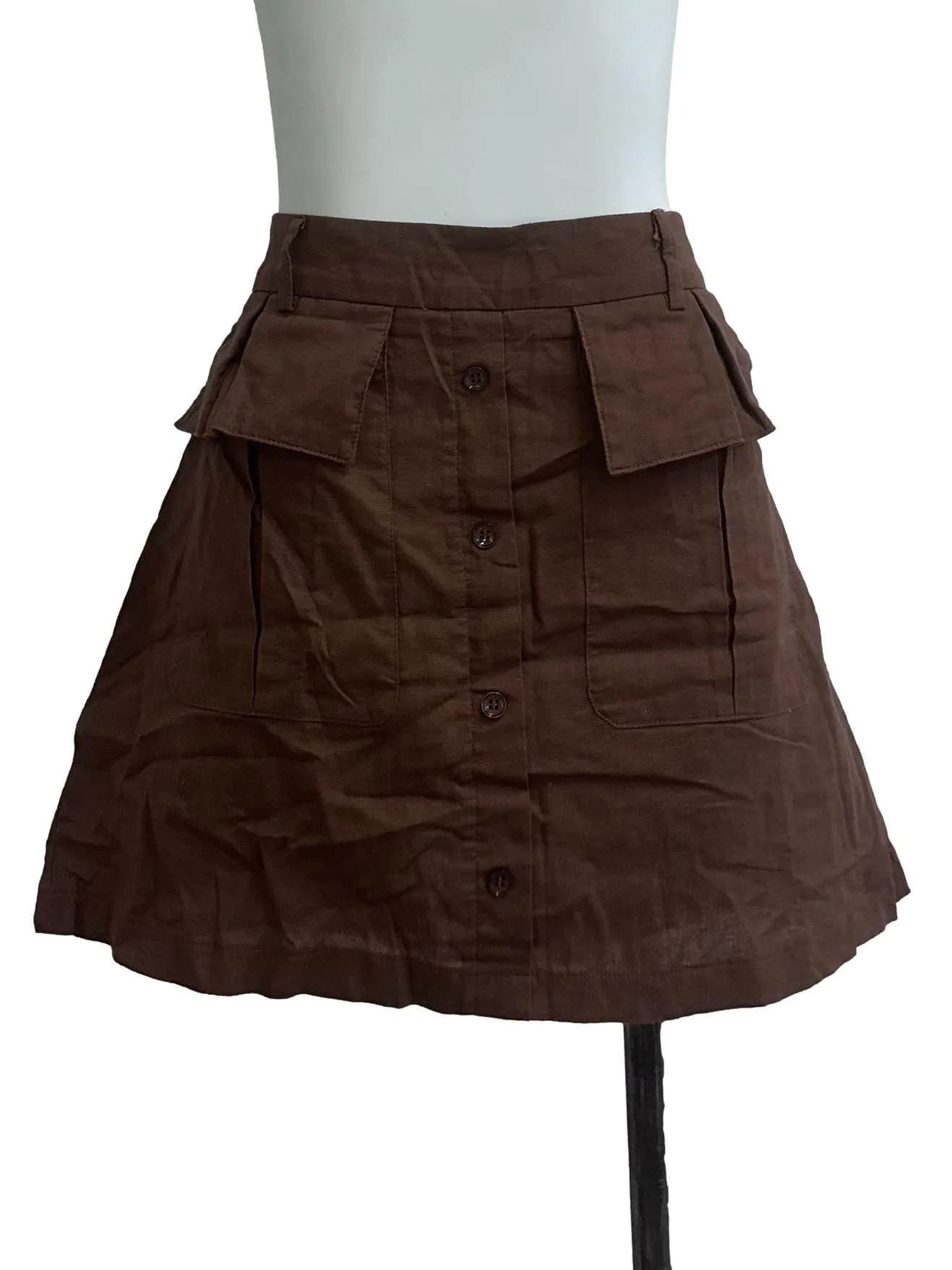 Brown Mini Skirt