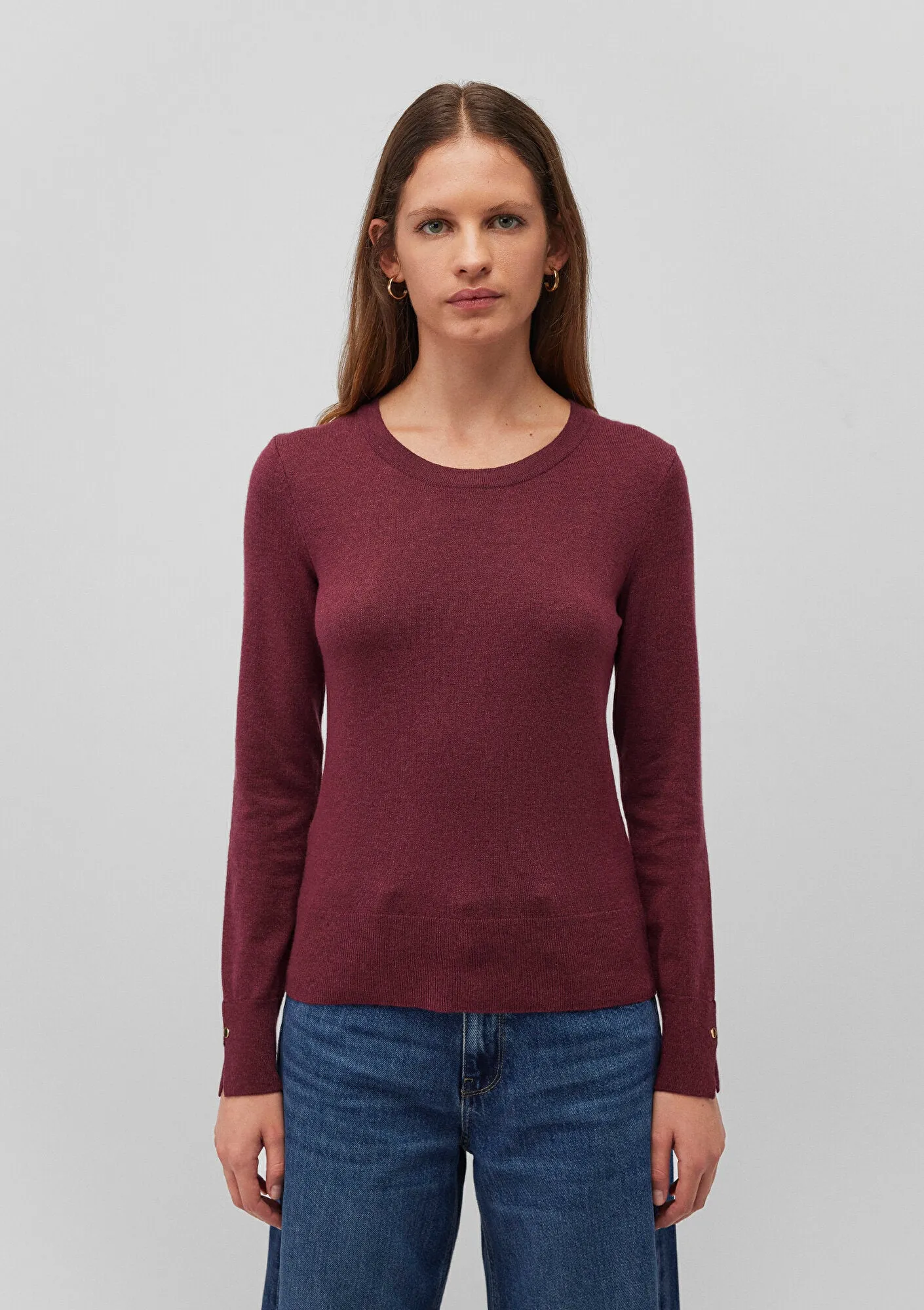 Burgundy Crewneck Sweater
