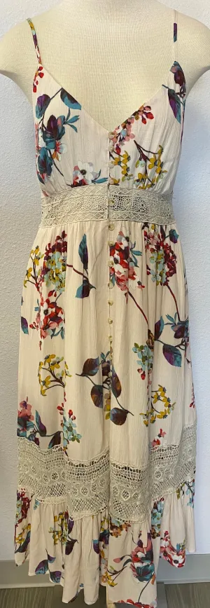 BUTTON UP MIDI CAMI DRESS