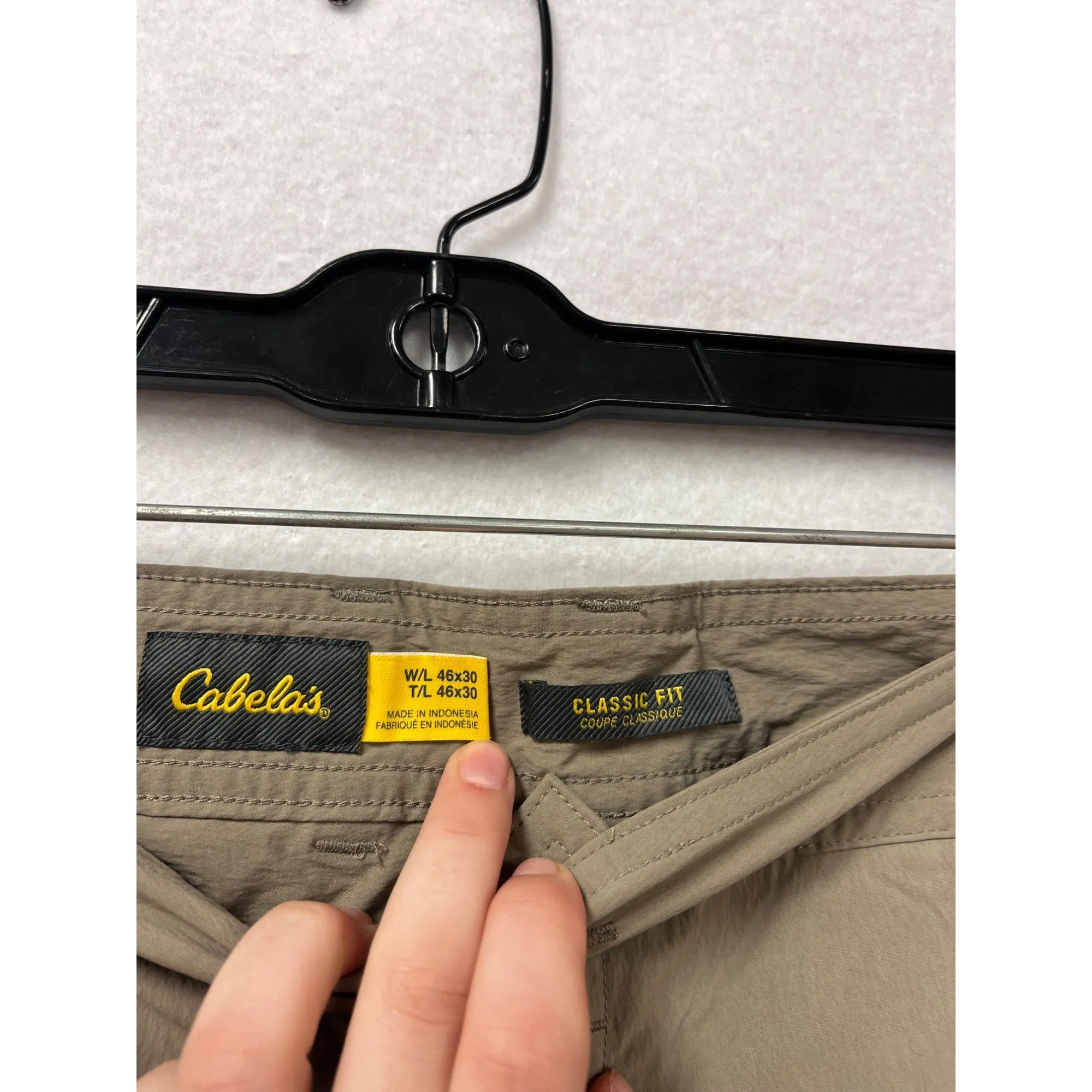 Cabelas Mens Classic Fit Cargo Pants 46x30 #8054
