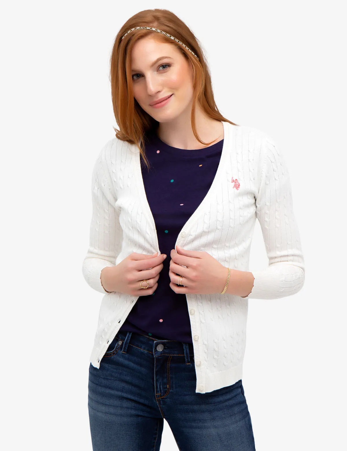 CABLE KNIT CARDIGAN