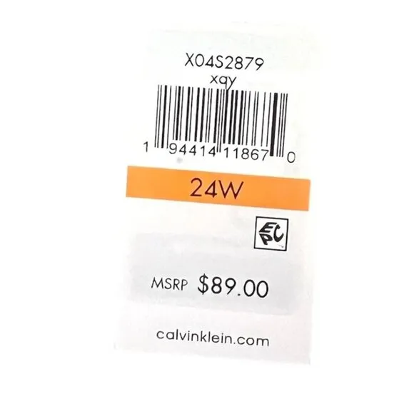 Calvin Klein Womens Blue Pencil Skirt Plus Size 24 W Workwear NWT