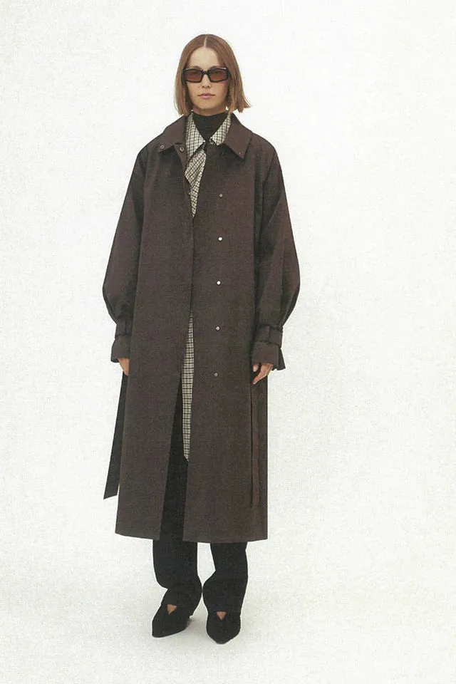 Camilla and Marc Dia Car Coat in Bitter Chocolate