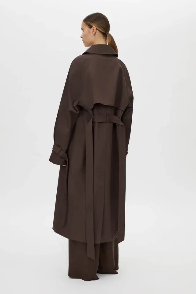 Camilla and Marc Dia Car Coat in Bitter Chocolate