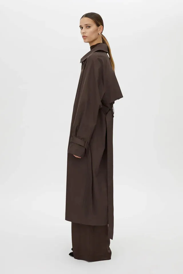 Camilla and Marc Dia Car Coat in Bitter Chocolate