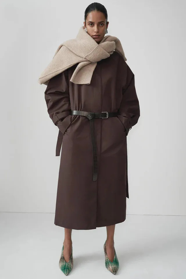 Camilla and Marc Dia Car Coat in Bitter Chocolate