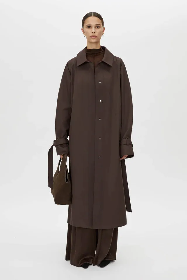 Camilla and Marc Dia Car Coat in Bitter Chocolate