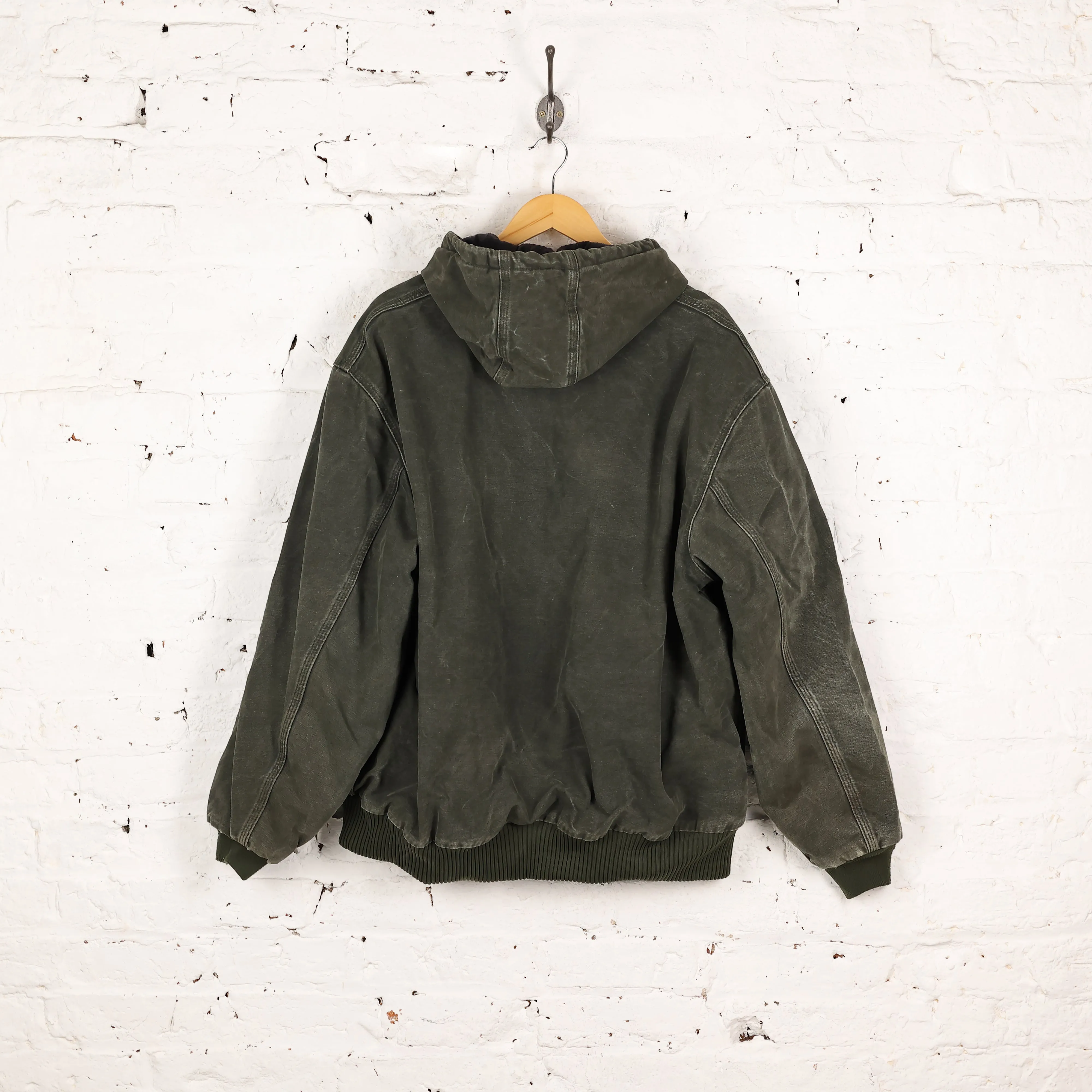 Carhartt Hooded Work Jacket - Green - XL