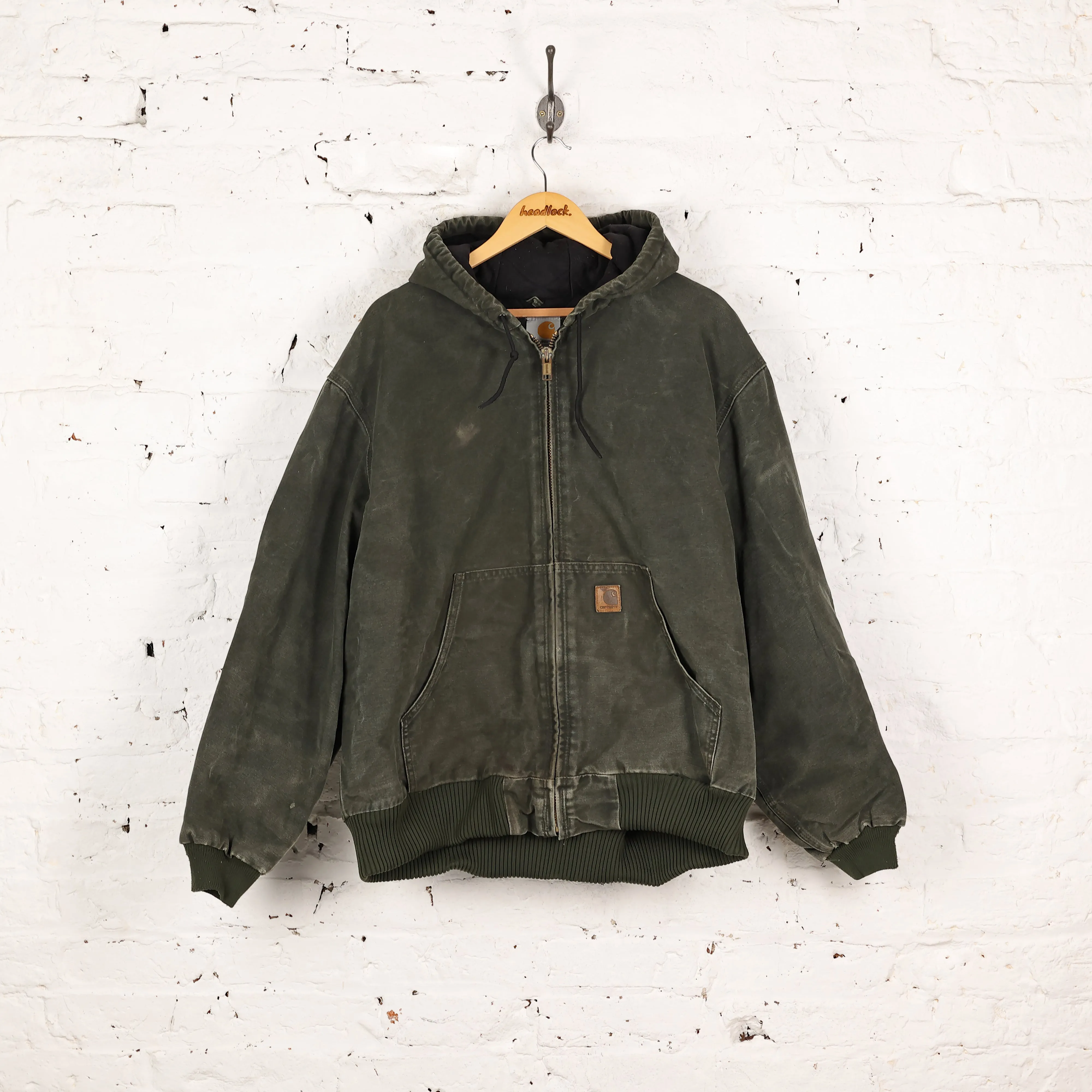 Carhartt Hooded Work Jacket - Green - XL