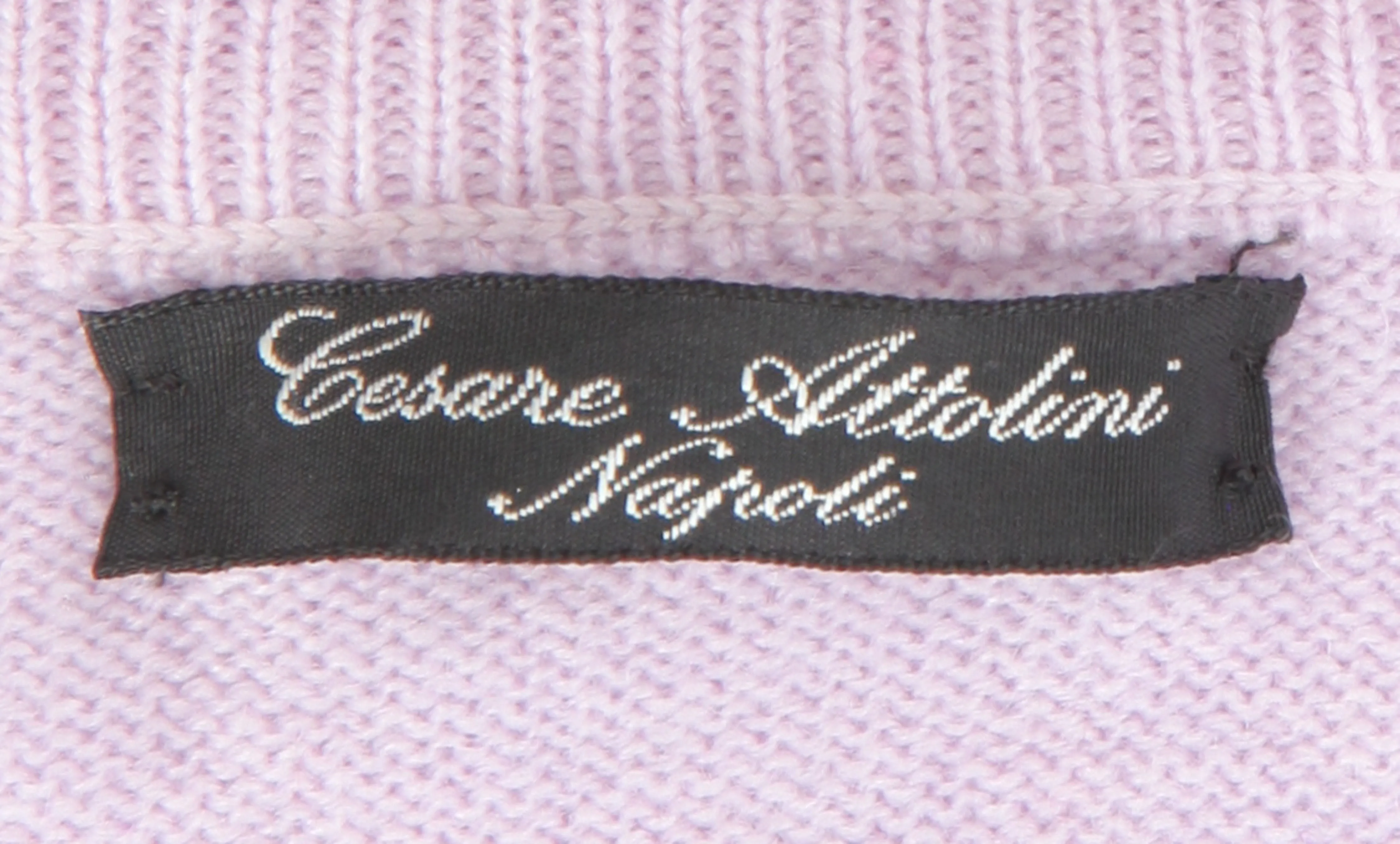 Cesare Attolini Purple Crewneck Sweater
