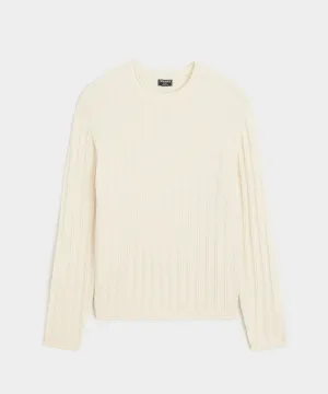 Channel Crewneck in Bisque