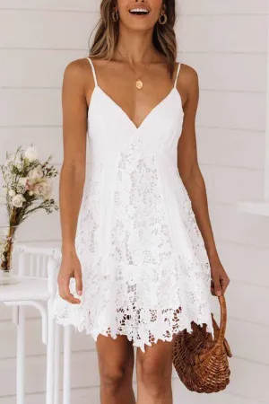 Chicindress Sexy Lace Sling Halter Mini Dresses
