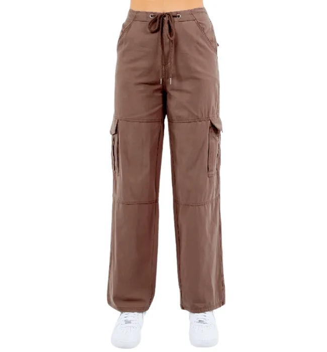 Cinnamon Wide Leg Cargo Pants