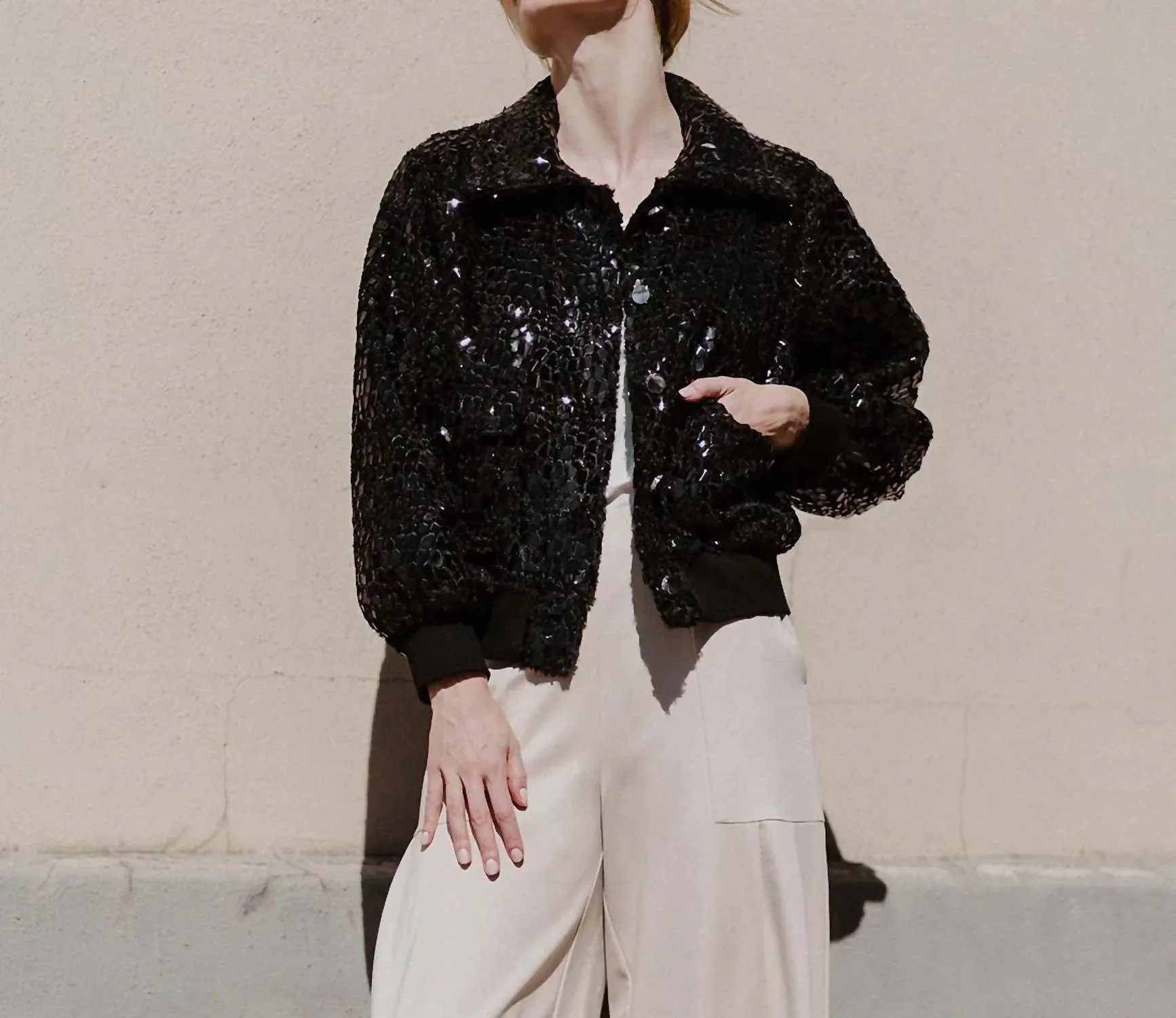 Clara Sun Woo - Shimmer Crush Jacket
