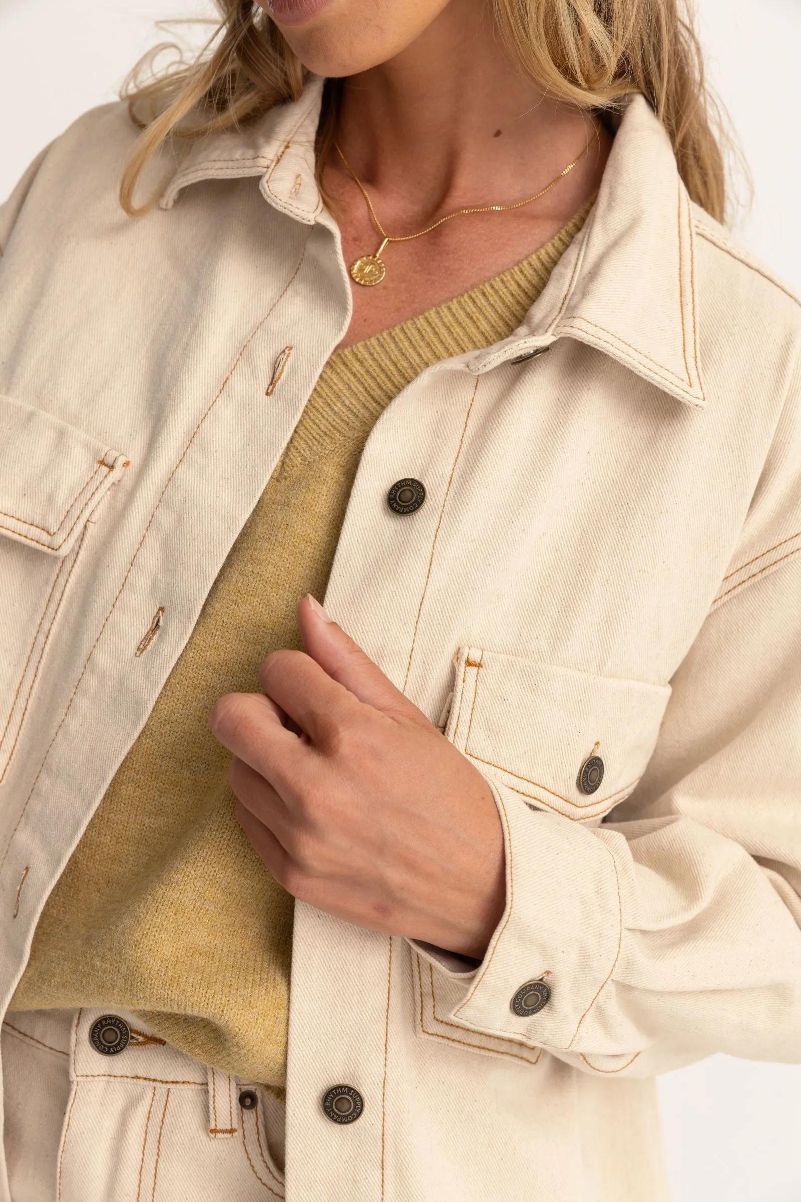 CLAUDE DRILL SHACKET - NATURAL