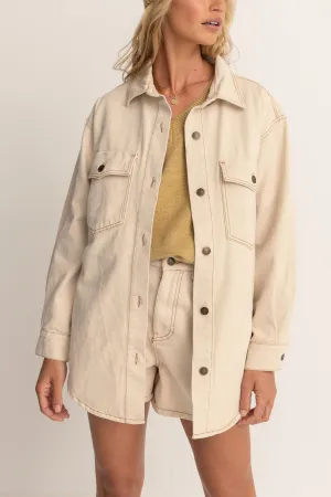 CLAUDE DRILL SHACKET - NATURAL