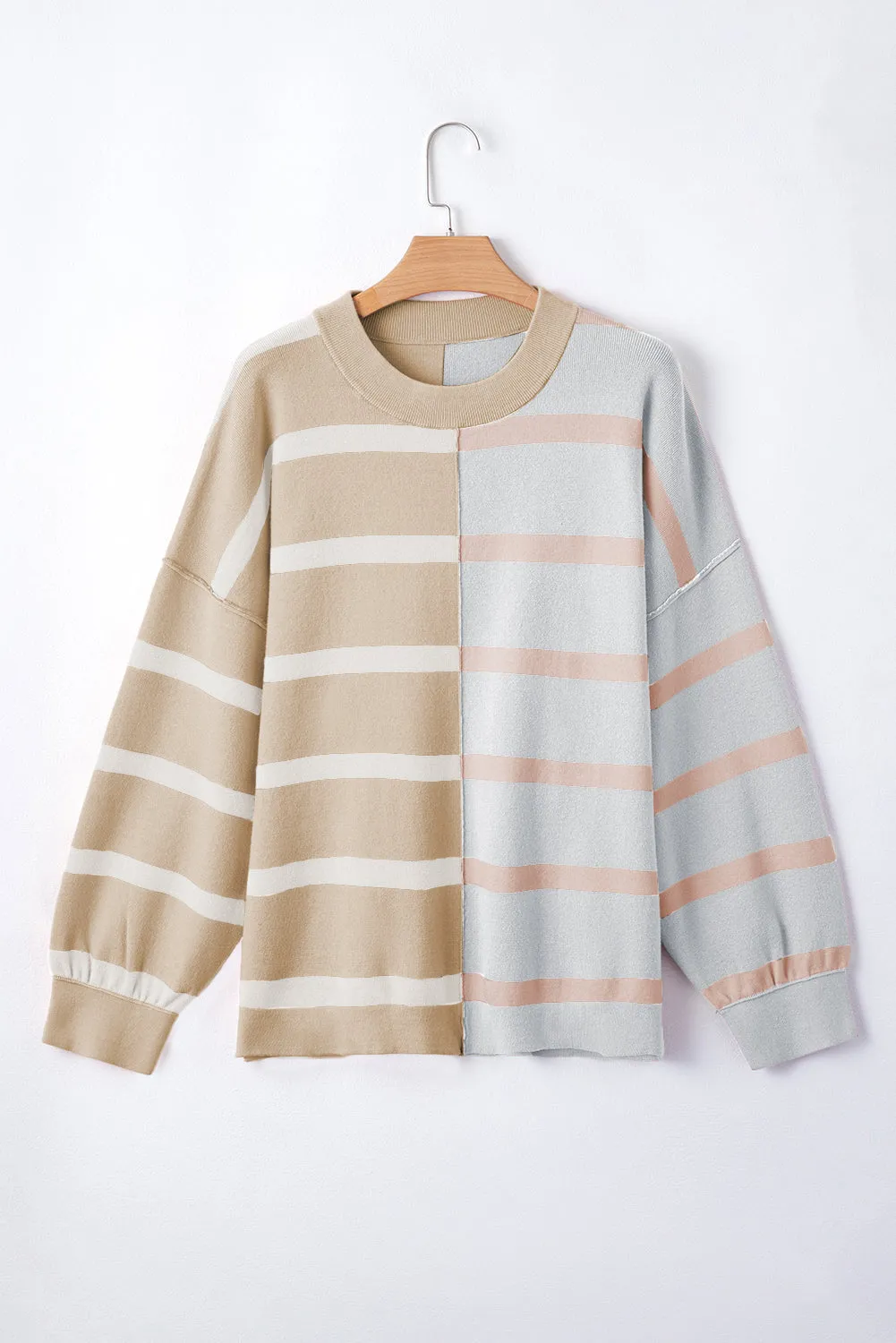 Colorblock Oversized Sweater