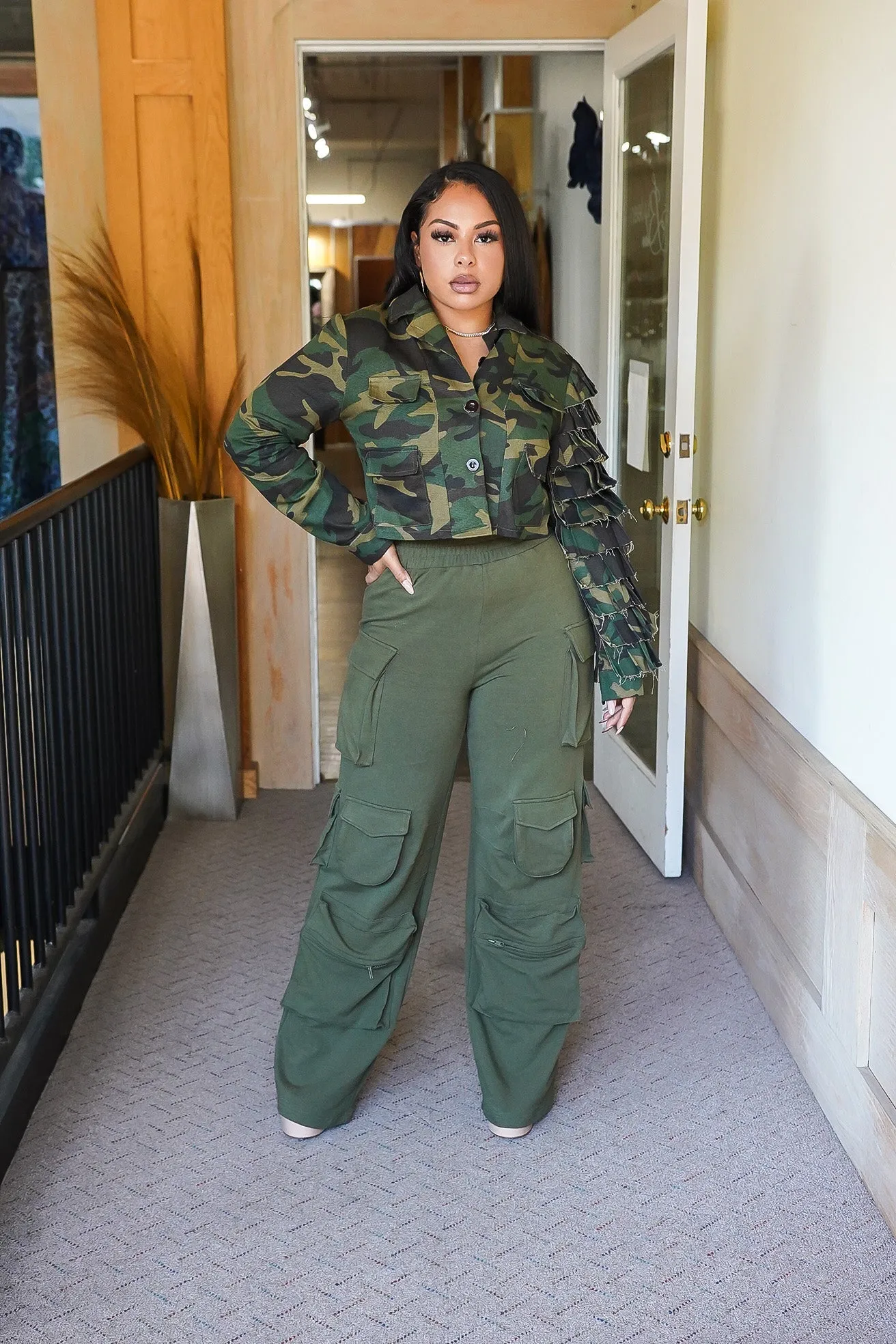 Comfy Big Pockets Cargo pants (Black)