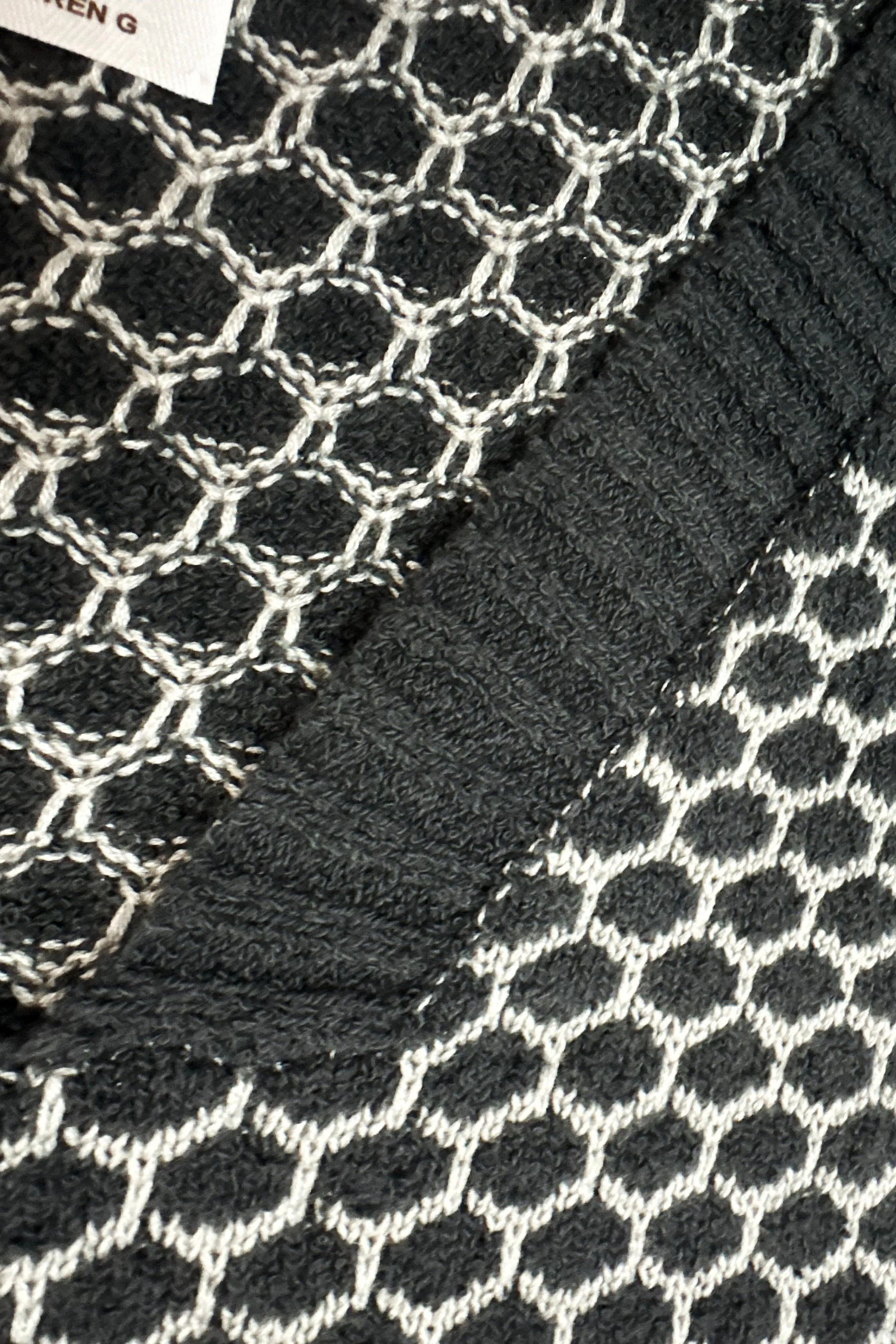 Cotton Bee Hive Sweater Vest