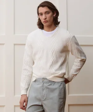 Cotton V-Neck Sweater