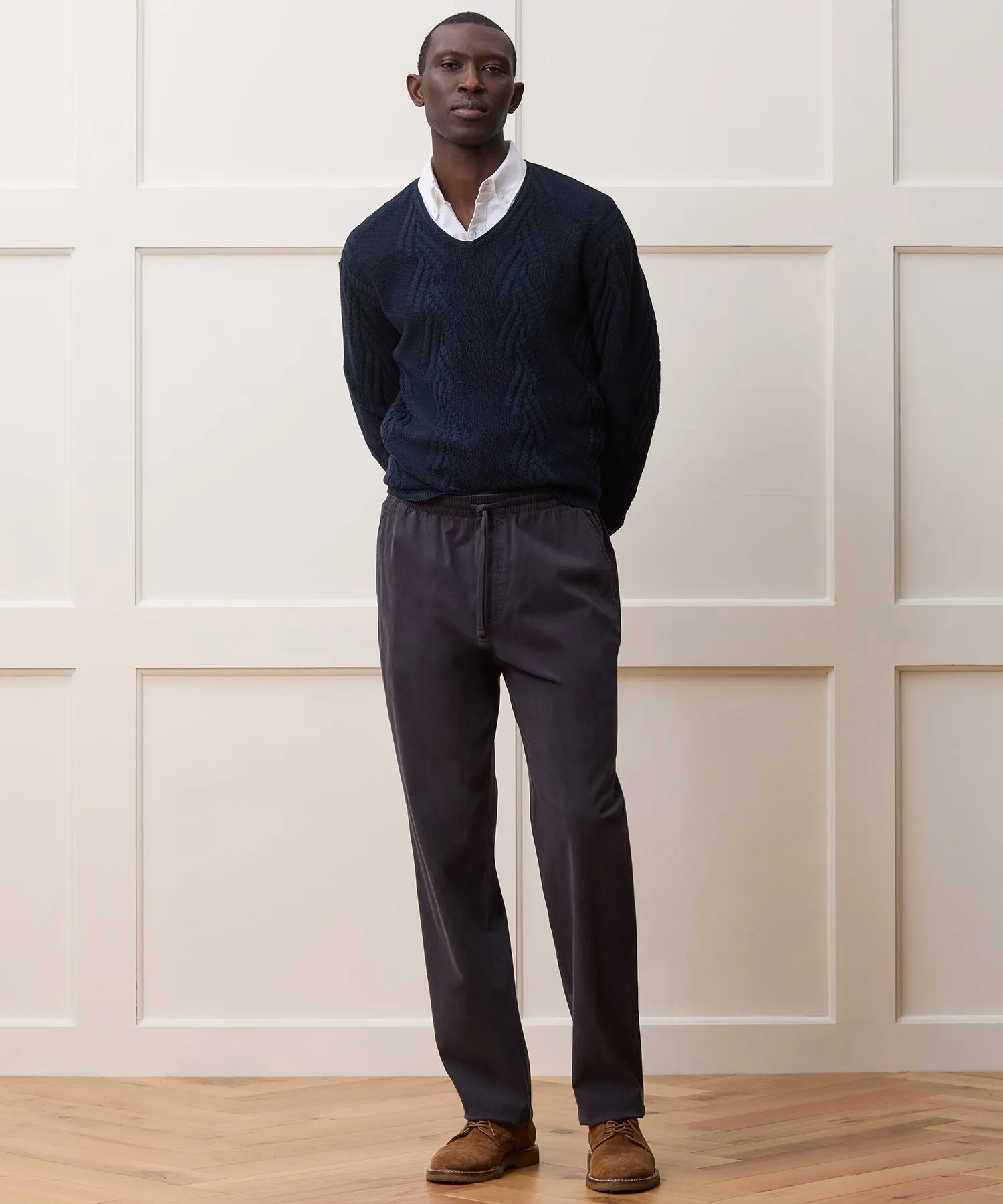Cotton V-Neck Sweater