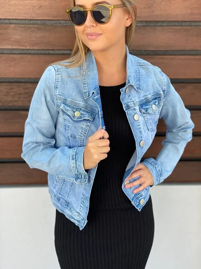 Country Denim Vintage Wash Denim Jacket