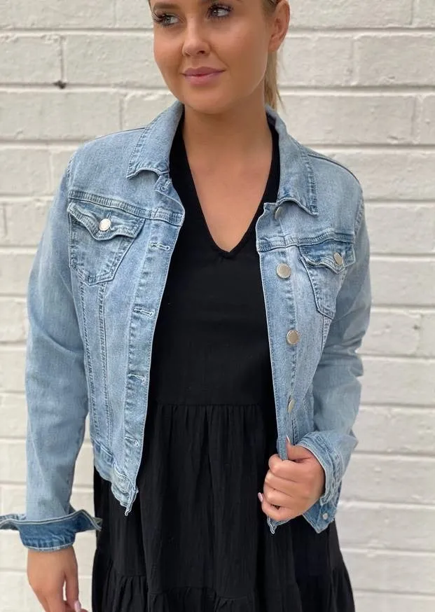 Country Denim Vintage Wash Denim Jacket