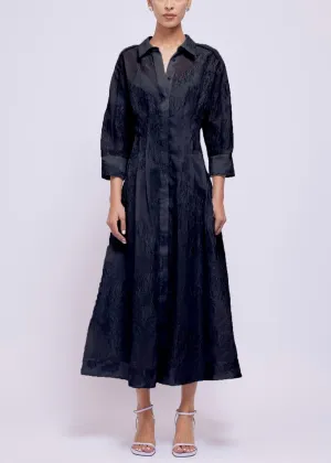 Court S/S Midi Dress (Black)