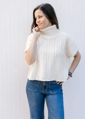 Creamy Cowl Neck Sweater B