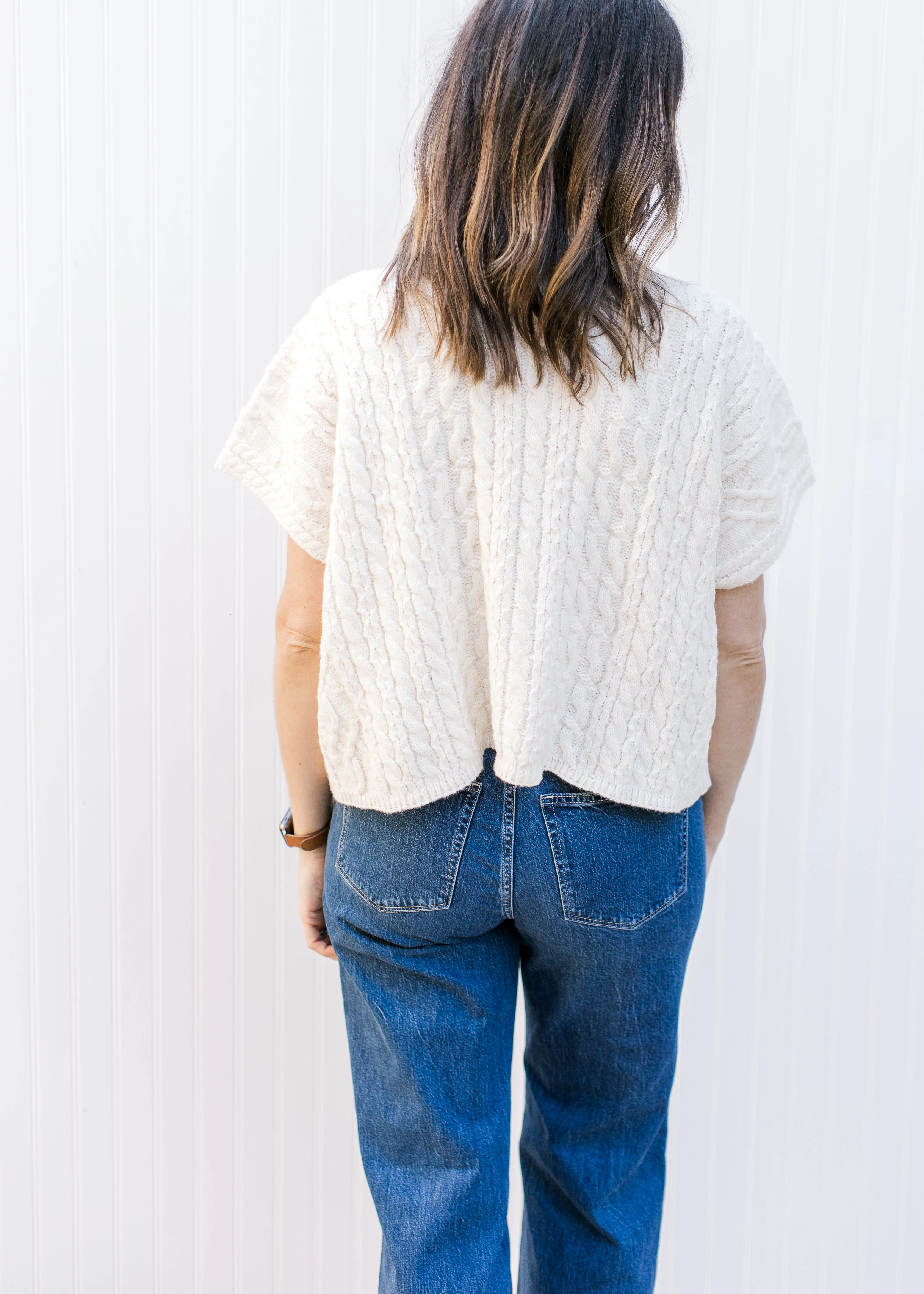 Creamy Cowl Neck Sweater B