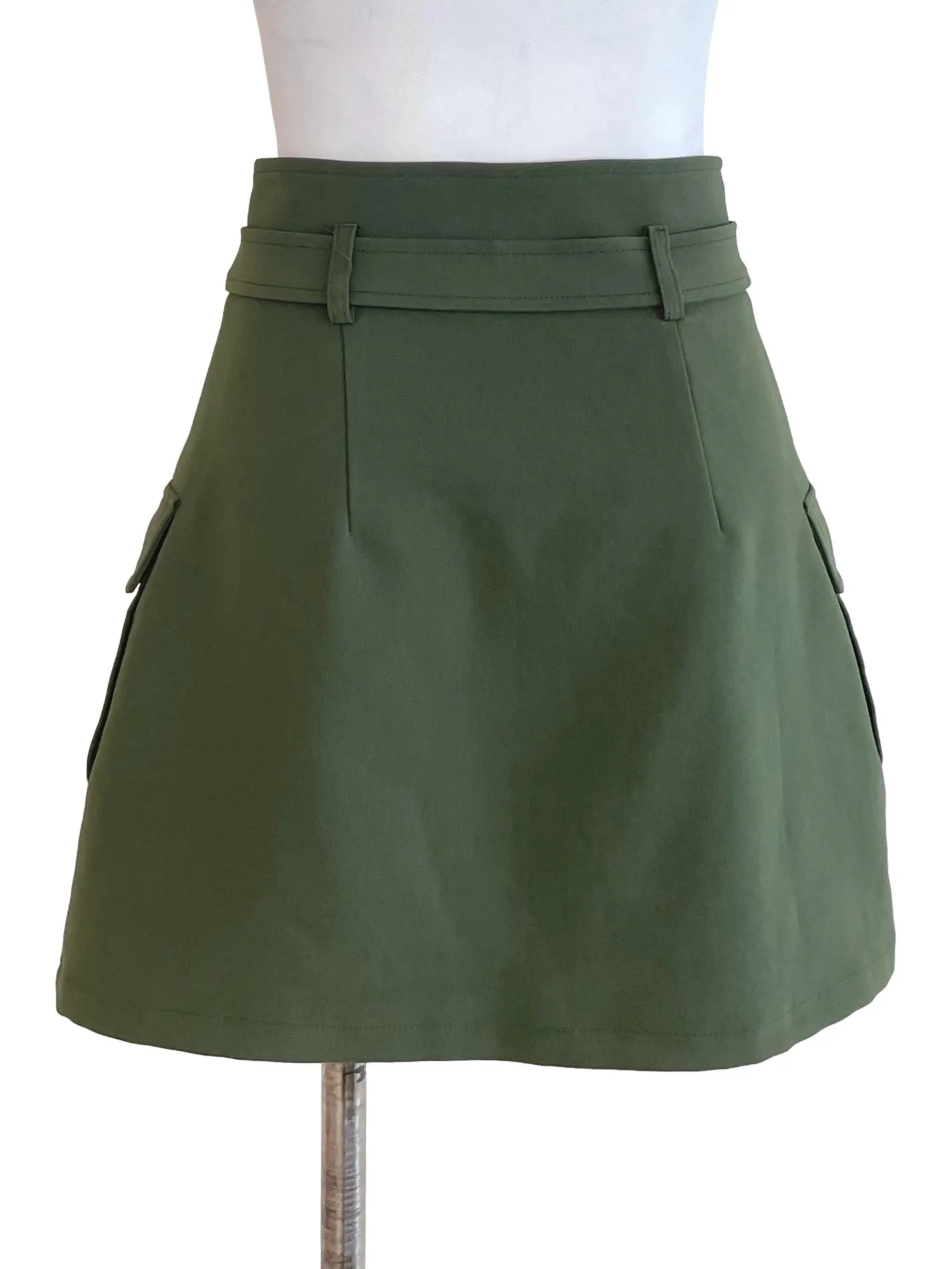 Crocodile Green Bush A-Line Skirt LB
