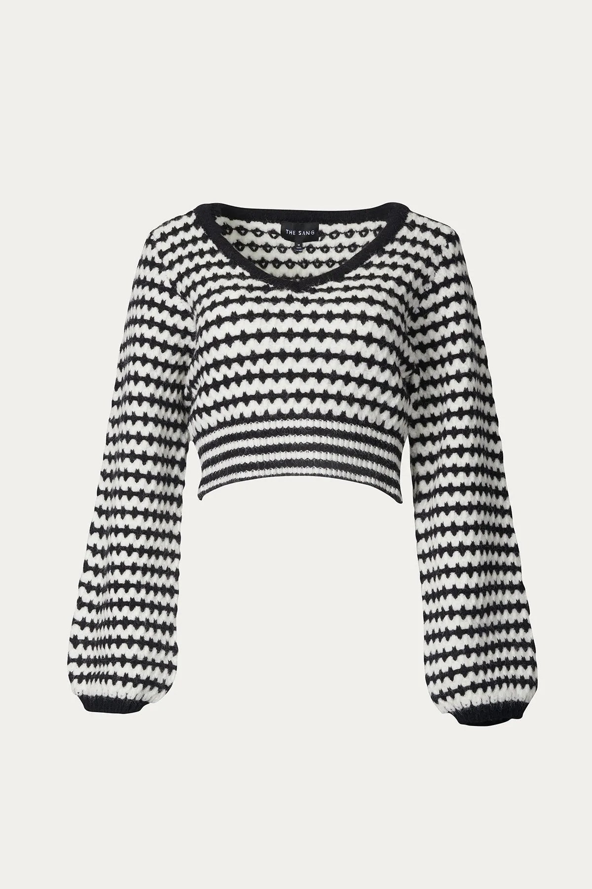 CROPPED V-NECK JUMPER