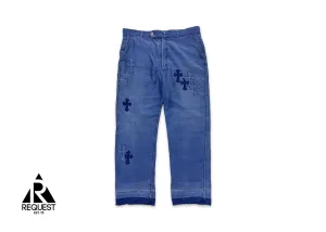 Cross Patch French Worker Pants "Blue"