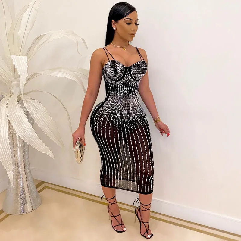 Crystal Midi Dress