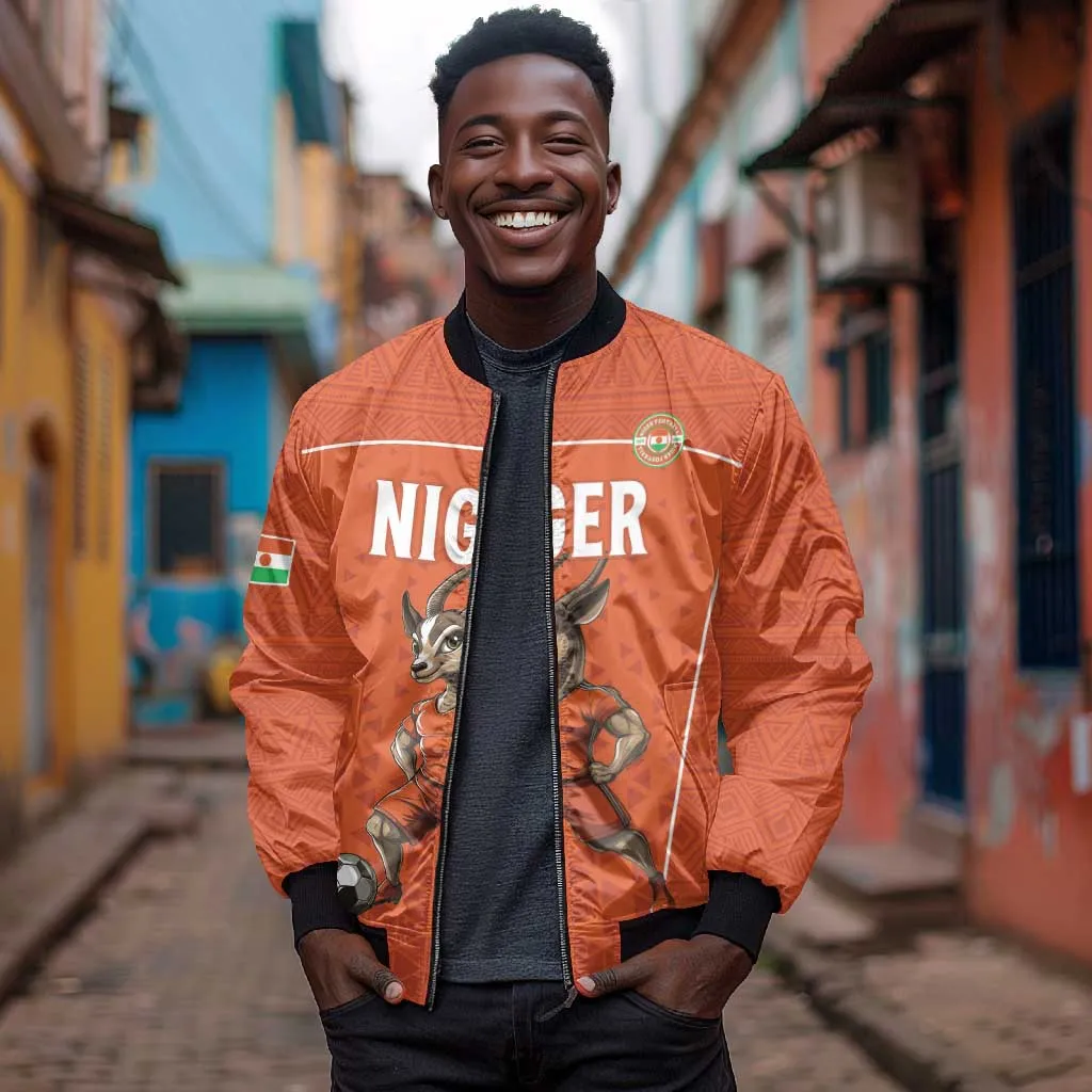 Custom Niger Football Bomber Jacket Allez Menas LT15