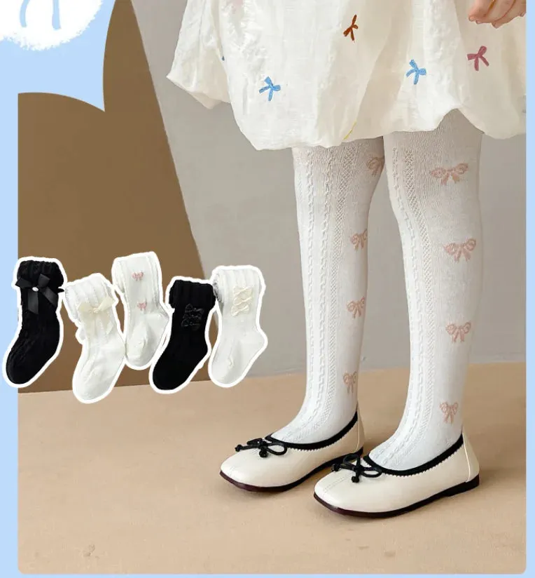 Cute Knit Bow Leggings